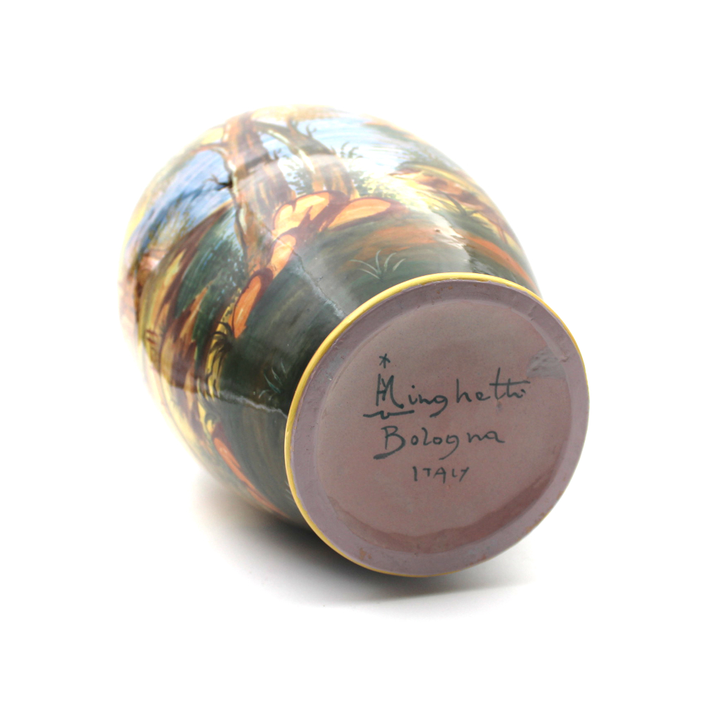 Vaso in ceramica, manifattura Minghetti - immagine 2