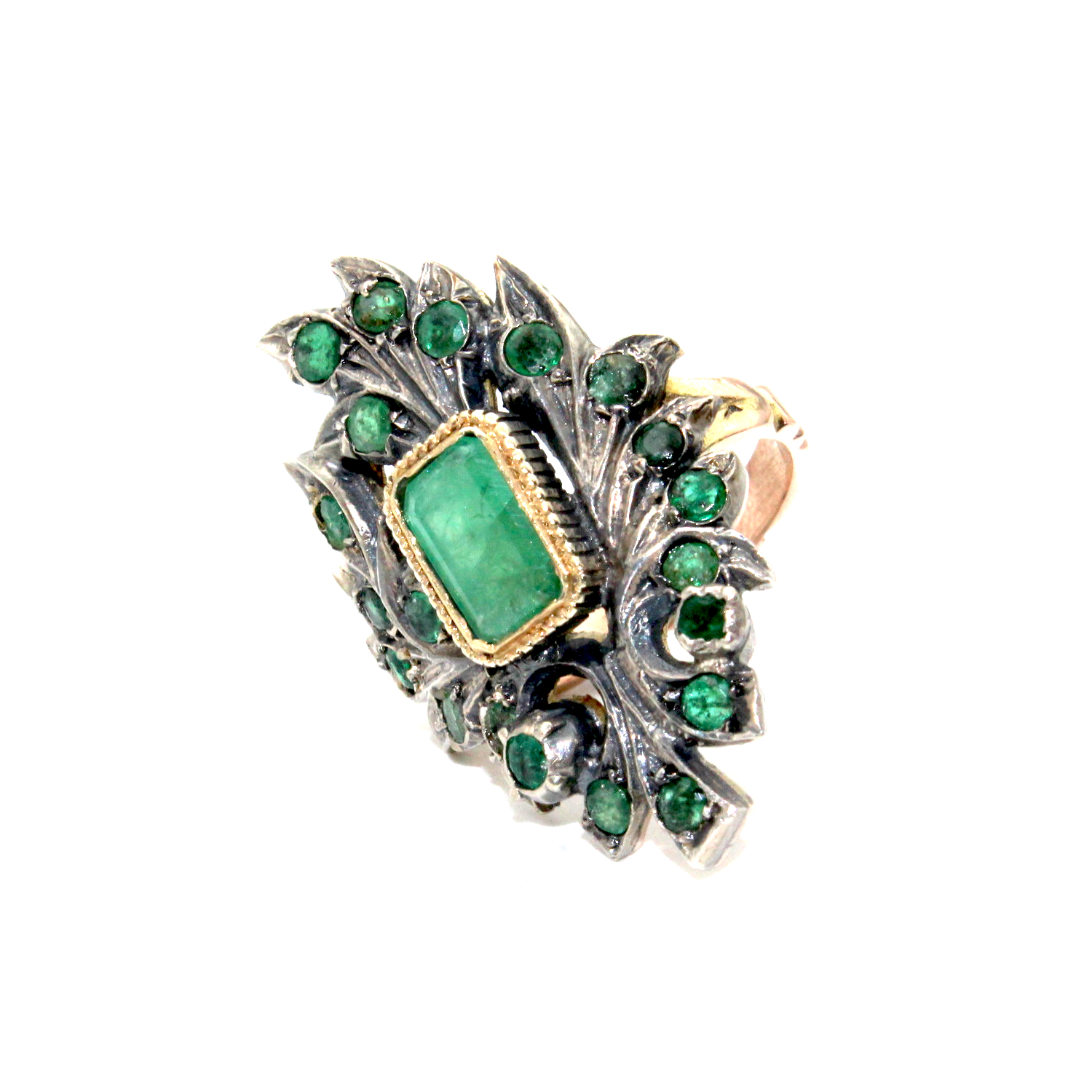 Anello Liberty con smeraldi - immagine 3