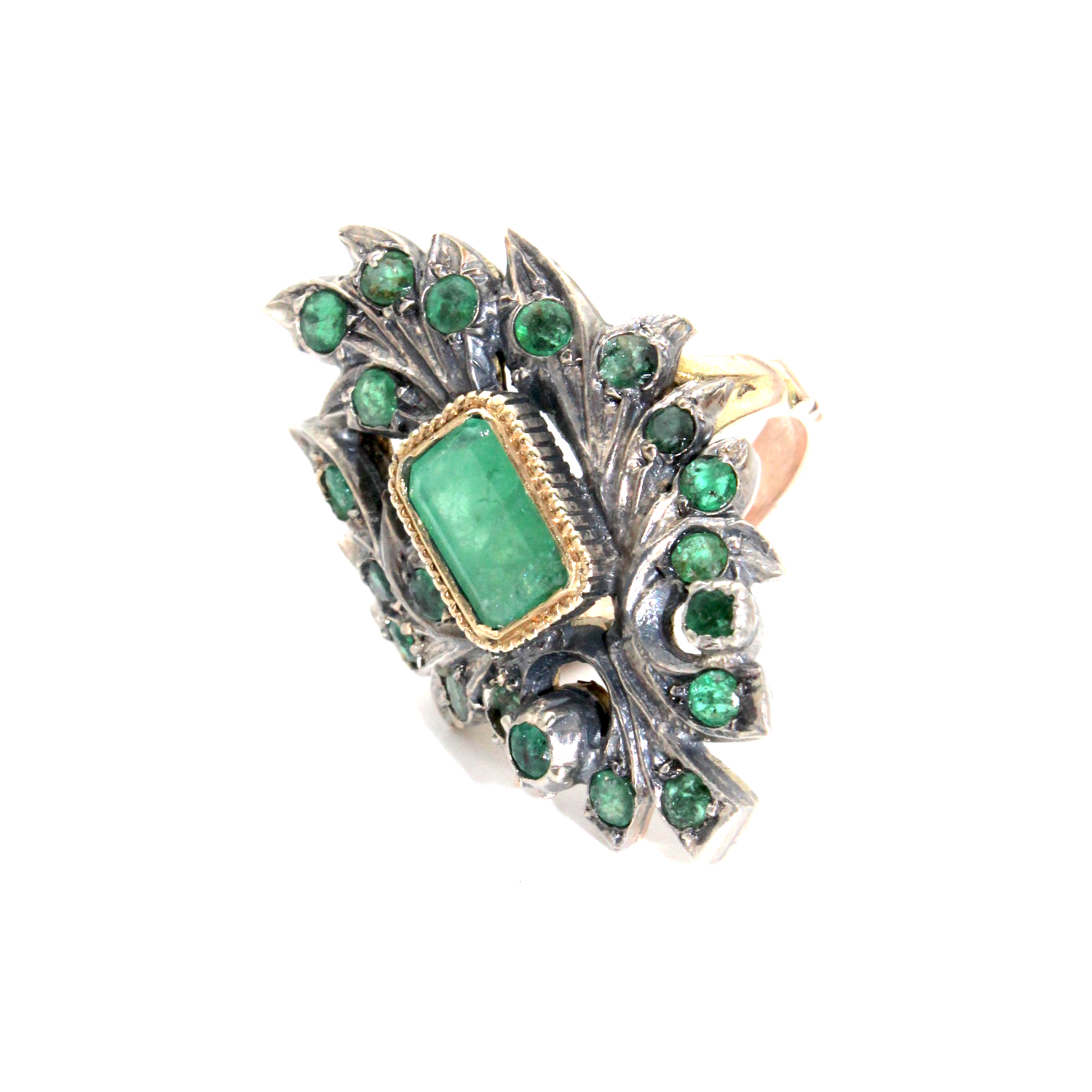 Anello Liberty con smeraldi - immagine 4