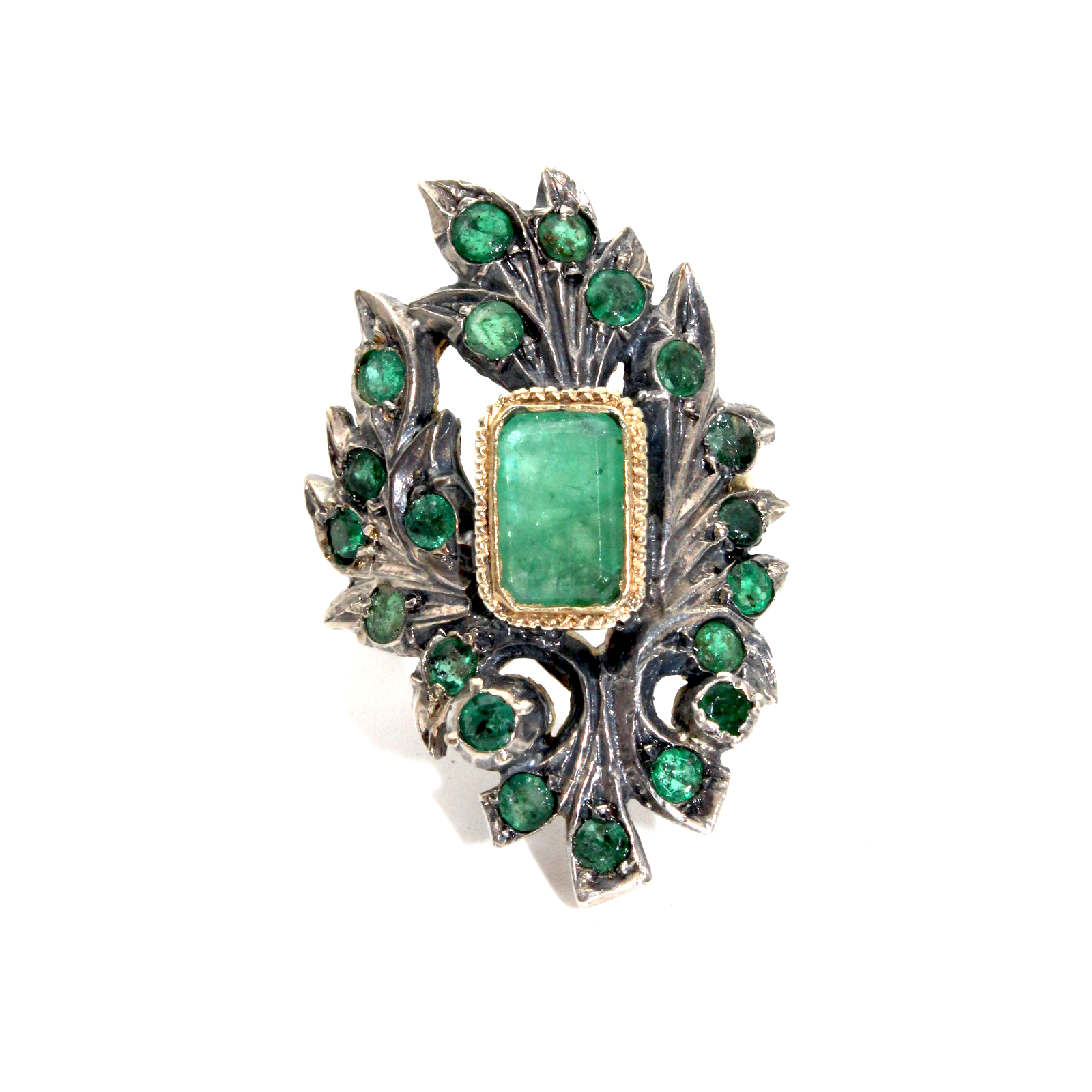 Anello Liberty con smeraldi - immagine 2